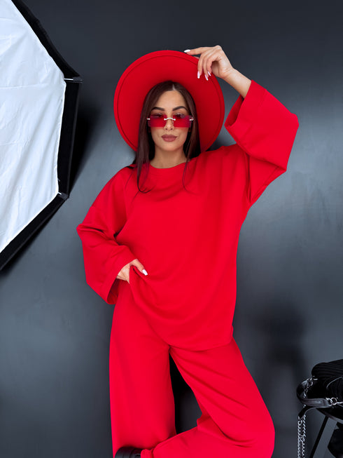 LARGE SIZE set "MANHATTAN" - RED